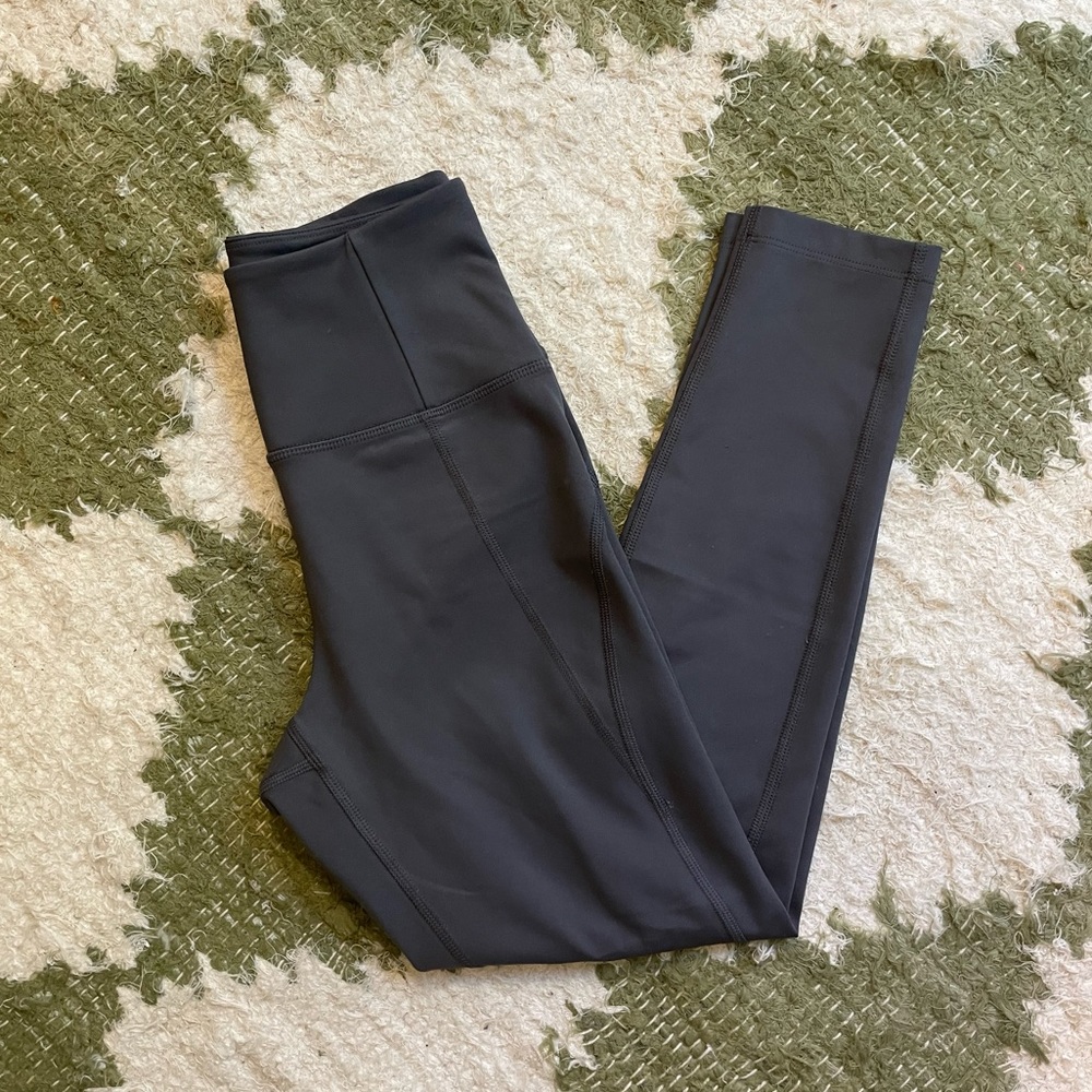Girlfriend Collective Compressive High-Rise Legging — Stone Gray, Size XS
